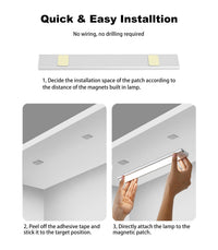 Motion-Sensor LED Cabinet Light — 60cm Silver, Wireless & USB Rechargeable