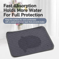 2pcs Grey Ice Silk Pet Pad