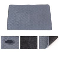 2pcs Grey Ice Silk Pet Pad