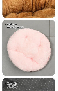 Oversized Removable Notch Style Round Pet Bed