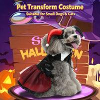 Pet Costume Fancy Dress for Halloween, Lightweight for Dogs and Cats