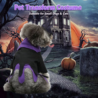 Pet Costume Fancy Dress for Halloween, Lightweight for Dogs and Cats
