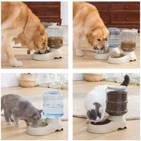 Automatic Food & Water Dispenser Set — 3.8L, 2 Pieces