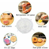 Reusable Silicone Stretch Lids — Set of 12 Assorted Sizes