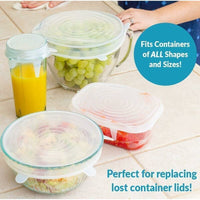 Reusable Silicone Stretch Lids — Set of 12 Assorted Sizes