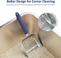 Aluminium Litter Scoop — Long Handle, Heavy Duty
