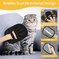 Electrostatic Pet Hair Remover Gloves - 2 Pack