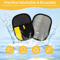 Electrostatic Pet Hair Remover Gloves - 2 Pack