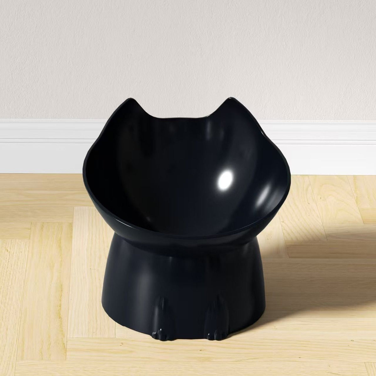 Raised Cat Bowl with Long Ears Capacity Tilted Pet Food Bowl
