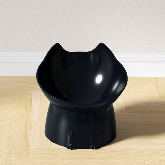 Raised Cat Bowl with Long Ears Capacity Tilted Pet Food Bowl