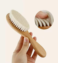 Wooden Baby Hair Brush & Comb Set