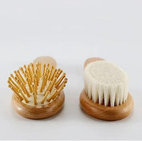 Wooden Baby Hair Brush & Comb Set
