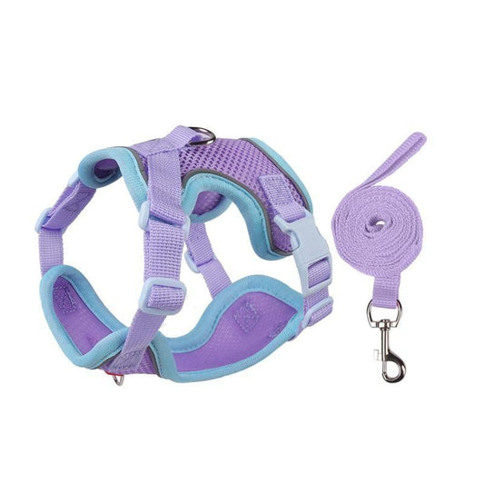 Cat Harness Leash Set, Escape-Proof Reflective Air Mesh Vest