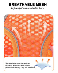 Dog Harness Leash Set Reflective Soft Mesh No Pull Pet Vest