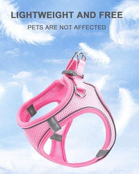 Dog Harness Leash Set Reflective Soft Mesh No Pull Pet Vest