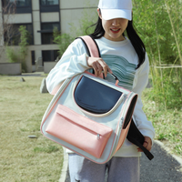 Breathable Cat Carrier Backpack — Grey