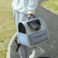 Breathable Cat Carrier Backpack — Purple