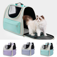 Breathable Cat Carrier Backpack — Purple