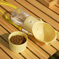 All-in-One Water and Food Pet Travel Cup