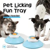 Interactive Cat and Dog Slow Feeder Lick Mat with Suction Cup