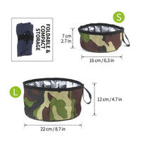 Durable Oxford Fabric Collapsible Dog Bowl