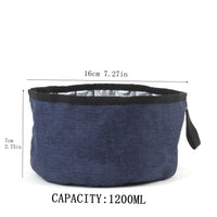 Durable Oxford Fabric Collapsible Dog Bowl