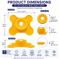 3-in-1 Silicone Lick Mat with Rolling Treat Ball