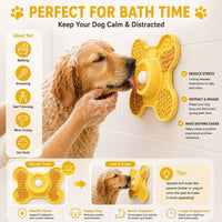 3-in-1 Silicone Lick Mat with Rolling Treat Ball