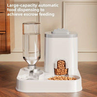 Gravity Feeder & Water Combo — 7-Day, Grey