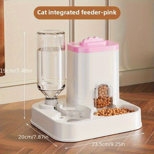 Gravity Feeder & Water Combo — 7-Day, Pink