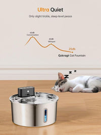 Wireless Steel Water Fountain 3.2L — Rechargeable, Style D1