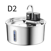 Wireless Steel Water Fountain 3.2L — Rechargeable, Style D2