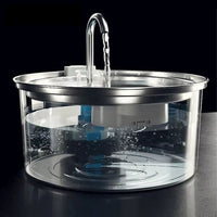 304 Stainless Steel Pet Water Fountain with Triple Filtration