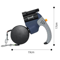 Dual-Head Retractable Dog Leash with Bright LED Flashlight