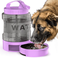 Portable Pet Water Bottle with Built-in Bowl