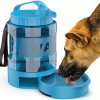 Portable Pet Water Bottle with Built-in Bowl