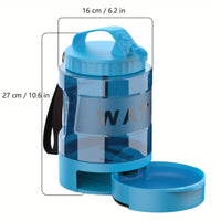 Portable Pet Water Bottle with Built-in Bowl