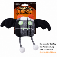 Halloween Catnip Cat Toys, Plush Skeleton Mummy and Pumpkin Set
