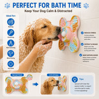 3-in-1 Bone-Shaped Slow Feeder Licking Mat