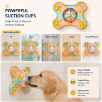 3-in-1 Bone-Shaped Slow Feeder Licking Mat