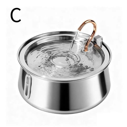 Stainless Steel Cat Water Fountain 4L — Style C