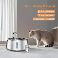 Stainless Steel Cat Water Fountain 4L — Style C