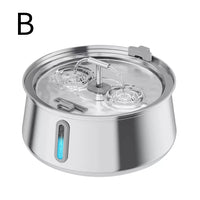 Stainless Steel Cat Water Fountain 4L — Style C