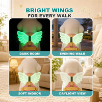 Adorable Angel Wings Dog Harness with Glowing 3D Luminous