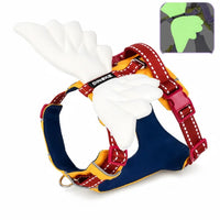 Adorable Angel Wings Dog Harness with Glowing 3D Luminous