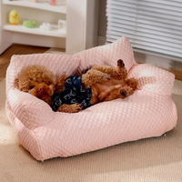 Cooling Ice Silk Pet Sofa Bed with 5D Massage Particles