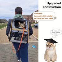 Foldable Expandable Pet Carrier Backpack and Small Dogs