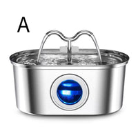 Stainless Steel Cat Water Fountain 3.2L — Oval, Style C