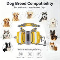 Self-Supporting Dog Backpack Vest with Dual Side Pockets