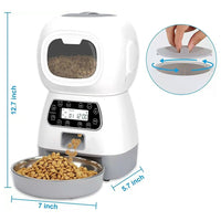 Smart WiFi Automatic Cat Feeder 3.5L — Voice Recording